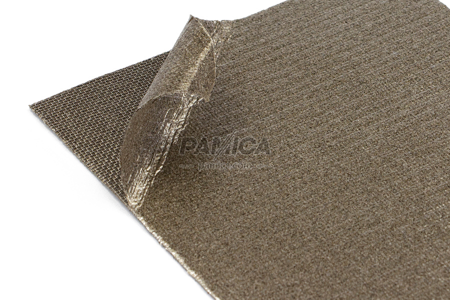 Flexible mica slip plane with stainless steel